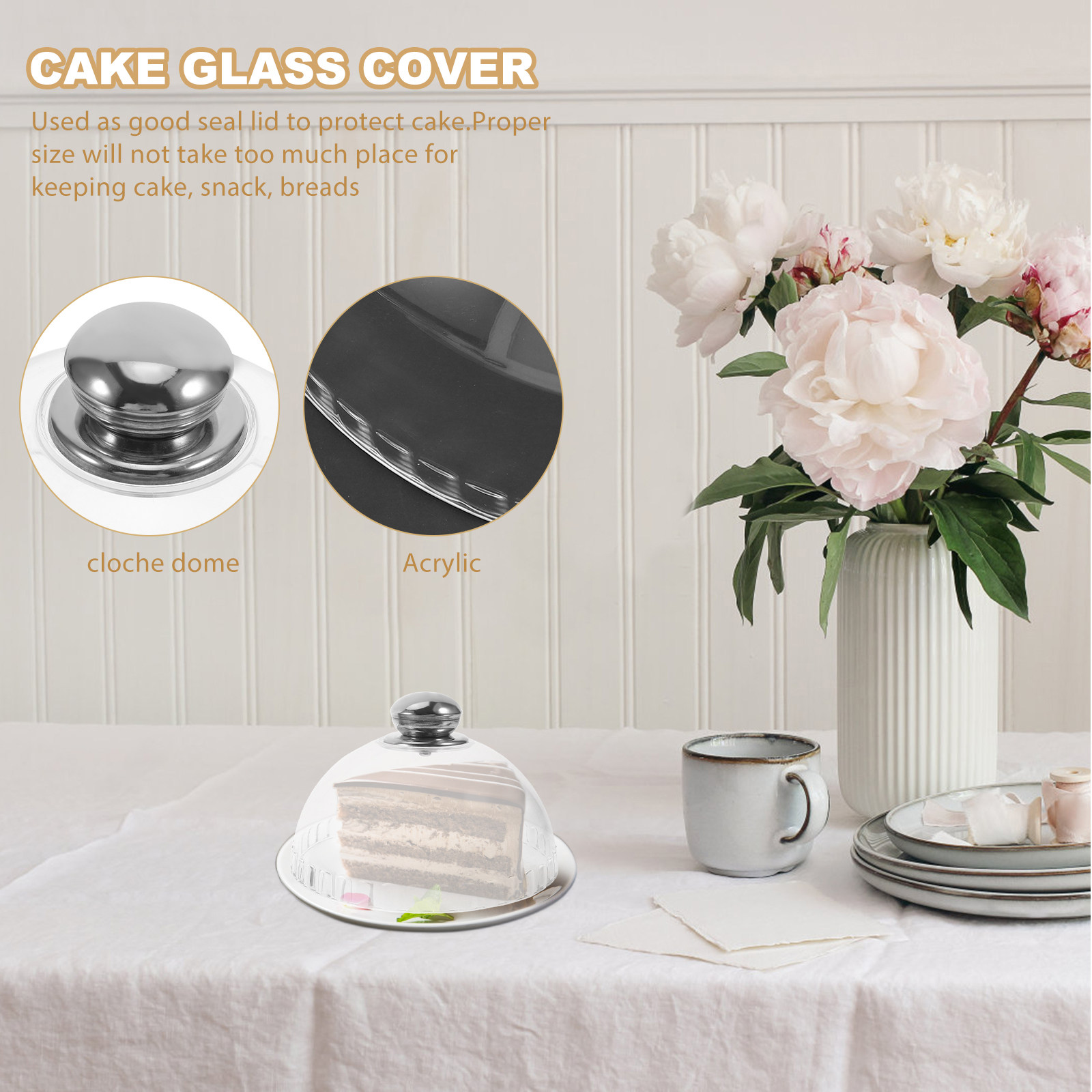 Clear Acrylic Cake Dome Cover  - đánh giá và giá Plastic Dome Clear