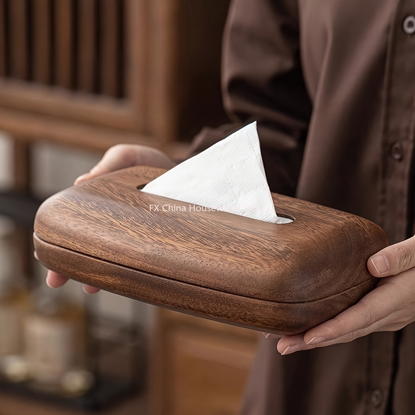 Walnut Wood Tissue Box Cover H - đánh giá và giá Agar Tissue Culture