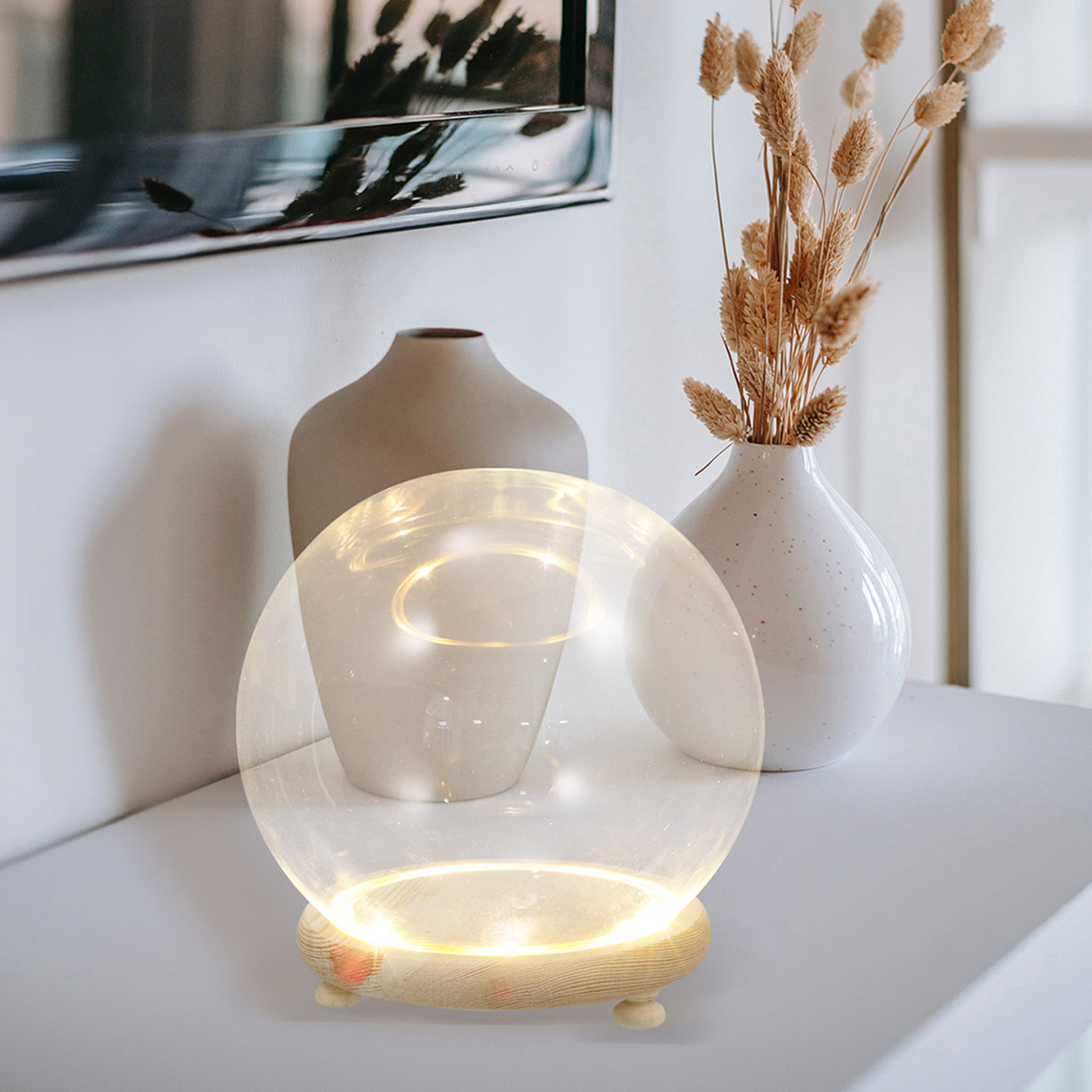 Glass Cover with Wood Base Pre - đánh giá và giá Plastic Dome Clear