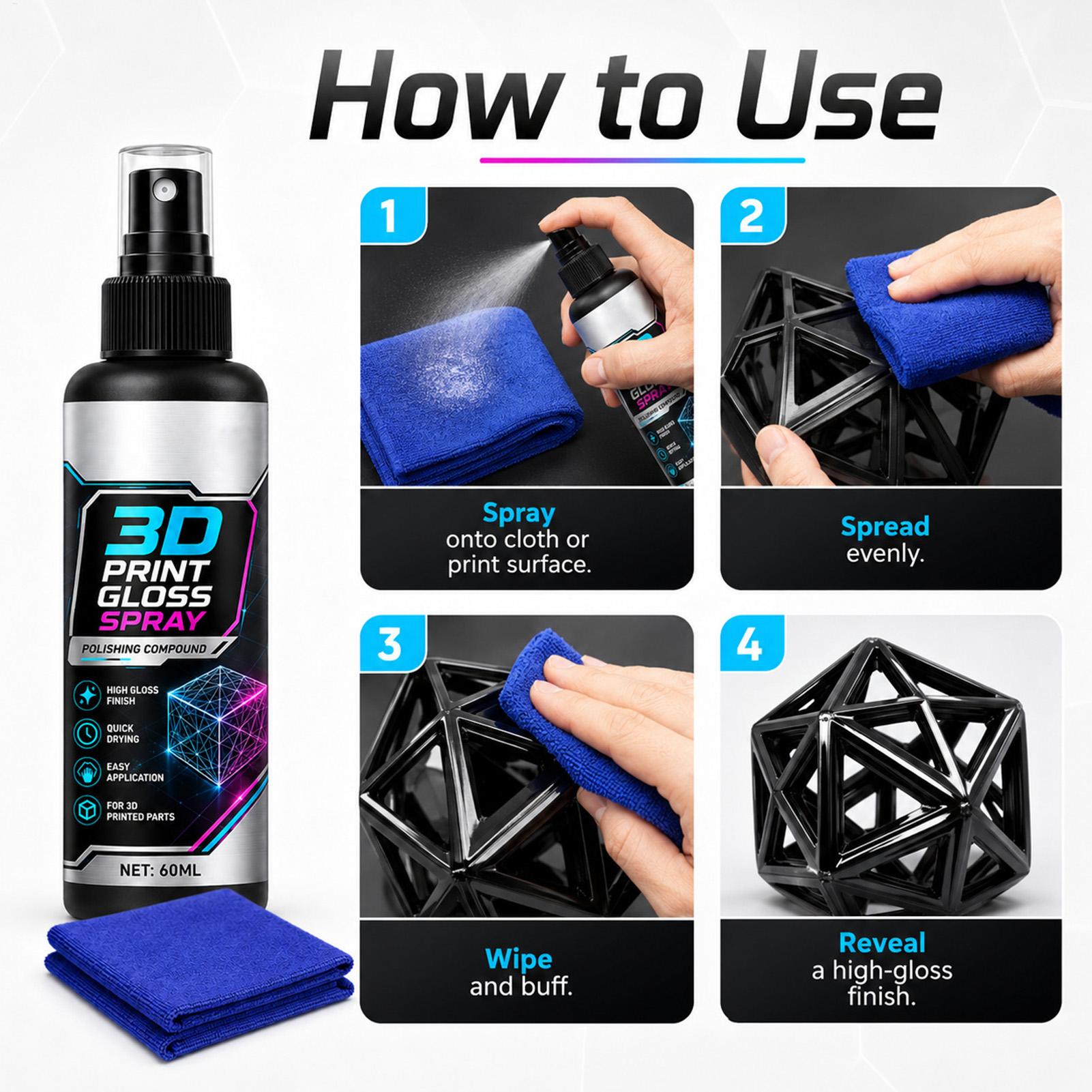 100ml 3D Print Gloss Spray Fas - đánh giá và giá Misting Bottle Fine
