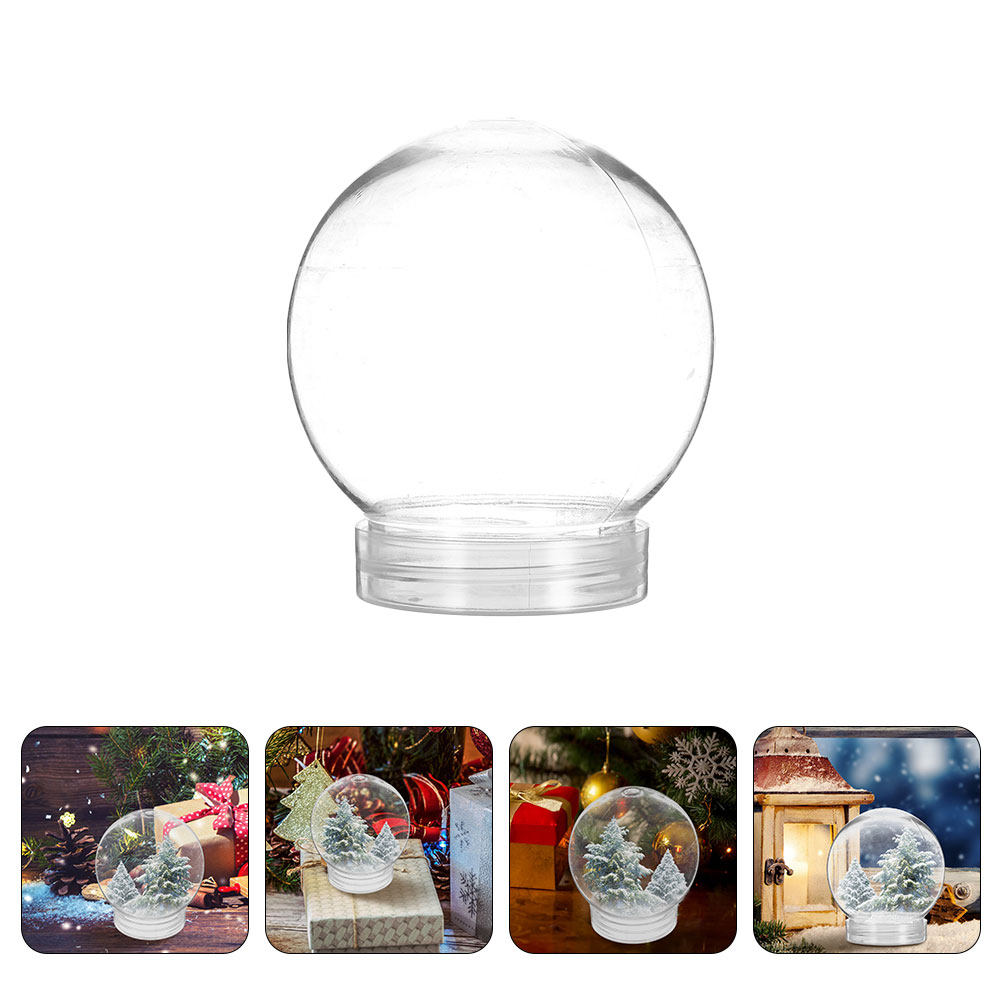 6Pcs Snow Globe Plastic Clear  - đánh giá và giá Plastic Dome Clear