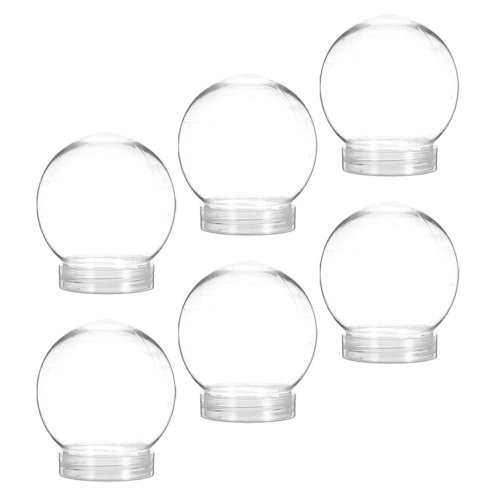 6Pcs Snow Globe Plastic Clear  - đánh giá và giá Plastic Dome Clear