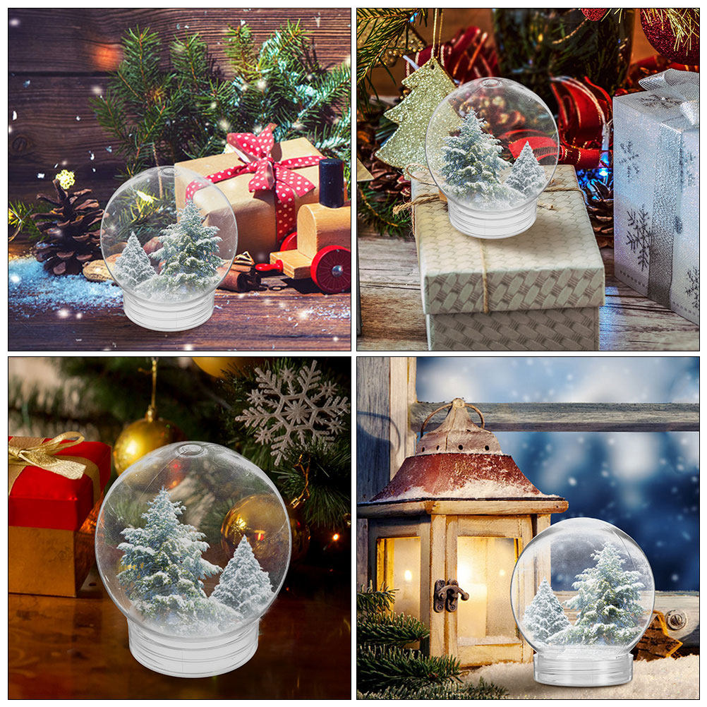 6Pcs Snow Globe Plastic Clear  - đánh giá và giá Plastic Dome Clear